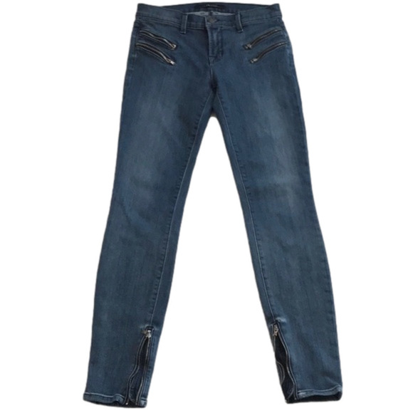J BRAND Size O Cass Beatnik Moto Zip Skinny Jeans - Picture 1 of 14